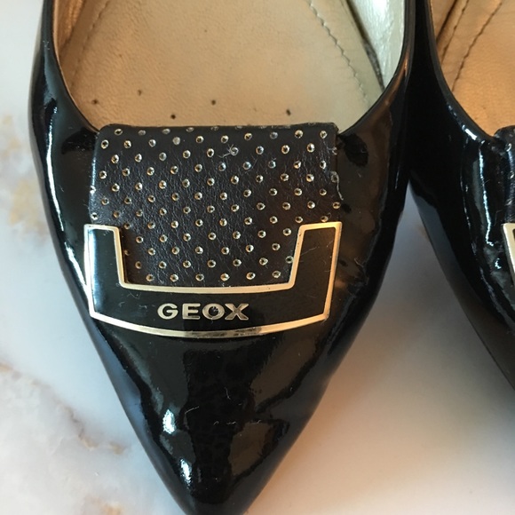 Geox Black Patent Leather Flats - Picture 3 of 5